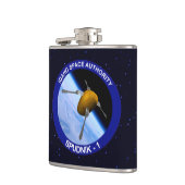 Satelliet Missiepatch Idaho Spudnik Heupfles (Links)