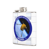 Satelliet Missiepatch Idaho Spudnik Heupfles (Links)