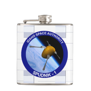 Satelliet Missiepatch Idaho Spudnik Heupfles