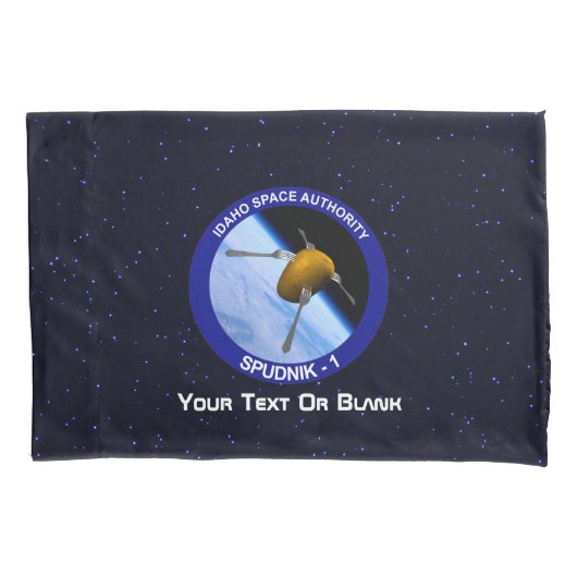 Satelliet Missiepatch Idaho Spudnik Kussensloop (Voorkant)