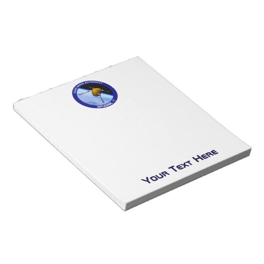 Satelliet Missiepatch Idaho Spudnik Notitieblok (Schuin)