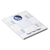 Satelliet Missiepatch Idaho Spudnik Notitieblok (Schuin)