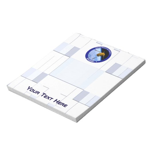 Satelliet Missiepatch Idaho Spudnik Notitieblok (Linkerzijde)