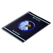 Satelliet Missiepatch Idaho Spudnik Notitieboek (Linkerzijde)