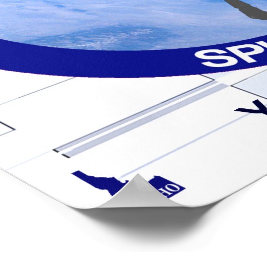 Satelliet Missiepatch Idaho Spudnik Poster (Hoek)