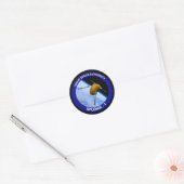 Satelliet Missiepatch Idaho Spudnik Ronde Sticker (Envelop)