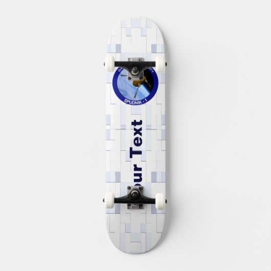 Satelliet Missiepatch Idaho Spudnik Skateboard (Voorkant)