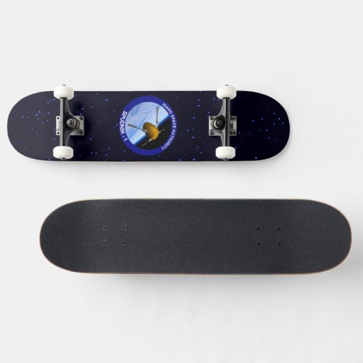 Satelliet Missiepatch Idaho Spudnik Skateboard (Horizontaal)