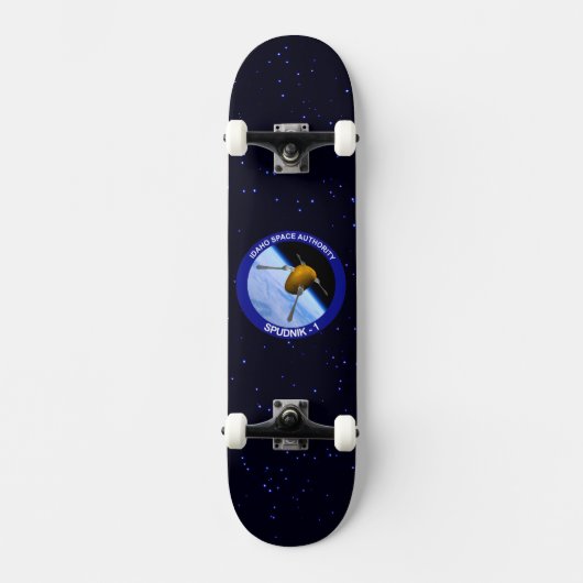 Satelliet Missiepatch Idaho Spudnik Skateboard (Voorkant)