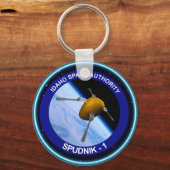 Satelliet Missiepatch Idaho Spudnik Sleutelhanger (Voorkant)