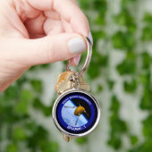 Satelliet Missiepatch Idaho Spudnik Sleutelhanger (Hand)