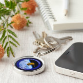 Satelliet Missiepatch Idaho Spudnik Sleutelhanger (Zijkant)