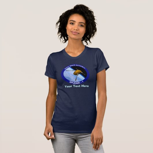 Satelliet Missiepatch Idaho Spudnik T-shirt (Voorkant volledig)