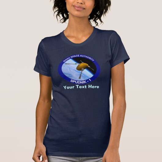 Satelliet Missiepatch Idaho Spudnik T-shirt (Voorkant)