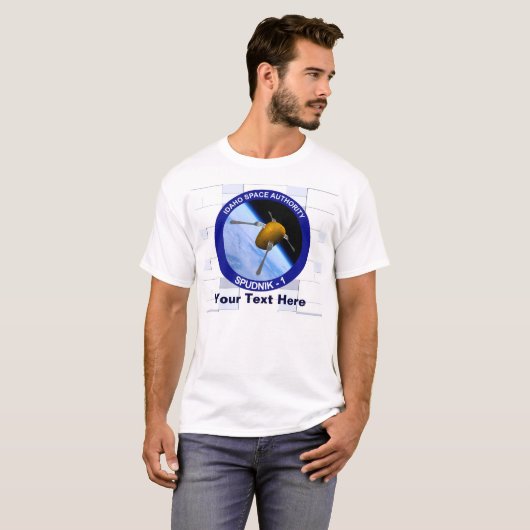 Satelliet Missiepatch Idaho Spudnik T-shirt (Voorkant volledig)