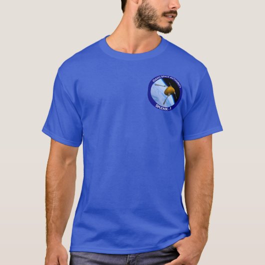 Satelliet Missiepatch Idaho Spudnik T-shirt (Voorkant)