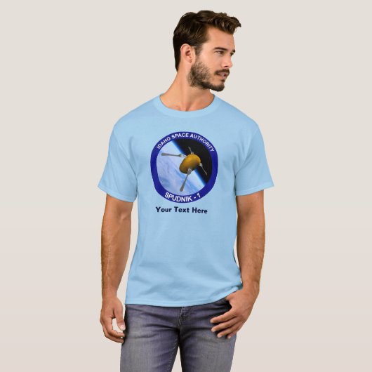 Satelliet Missiepatch Idaho Spudnik T-shirt (Voorkant volledig)