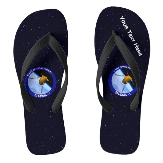 Satelliet Missiepatch Idaho Spudnik Teenslippers (Voetbed)