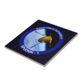 Satelliet Missiepatch Idaho Spudnik Tegeltje (Zijkant)