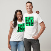 Satelliet, object in een baan om de aarde t-shirt (Unisex)