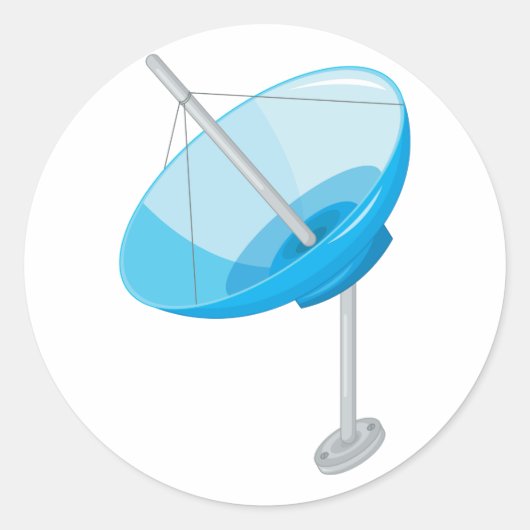 Satelliet schotel Stickers (Voorkant)