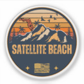 Satelliet strand, Florida Sticker (Voorkant)