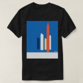 Satelliet torens kunst in Mexicaanse landschap beh T-shirt (Design voorkant)