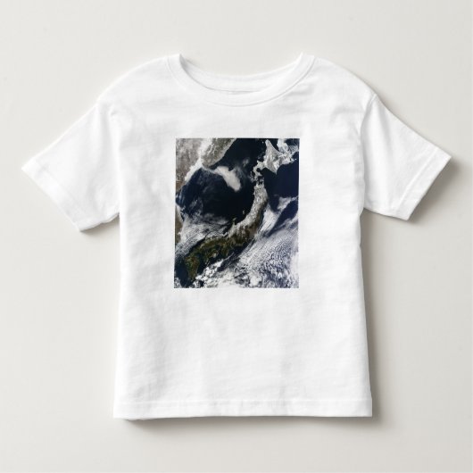 Satelliet uitzicht Japan Kinder Shirts (Voorkant)