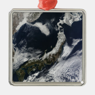 Satelliet uitzicht Japan Metalen Ornament