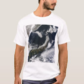 Satelliet uitzicht Japan T-shirt (Voorkant)