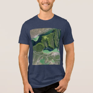 Satelliet Uitzicht van Alpine Herfsten T-shirt