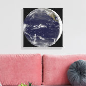 Satelliet-uitzicht van de aarde canvas afdruk (Insitu (Woonkamer))