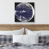 Satelliet-uitzicht van de aarde canvas afdruk (Insitu (Slaapkamer))