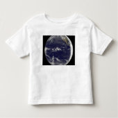 Satelliet-uitzicht van de aarde kinder shirts (Voorkant)