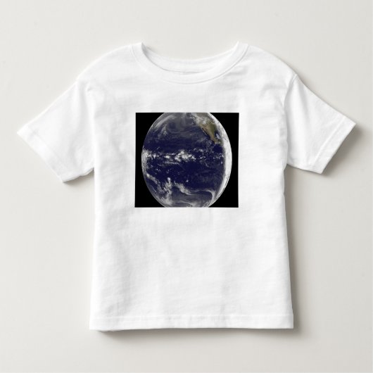 Satelliet-uitzicht van de aarde kinder shirts (Voorkant)