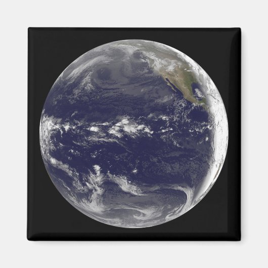 Satelliet-uitzicht van de aarde magneet (Voorkant)