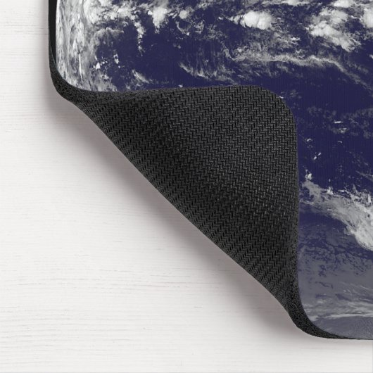 Satelliet-uitzicht van de aarde muismat (Hoek)