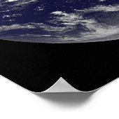 Satelliet-uitzicht van de aarde poster (Hoek)