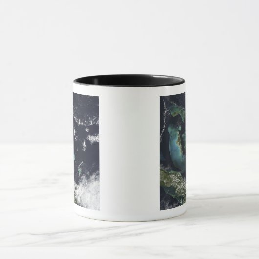 Satelliet-uitzicht van de Bahama-eilanden Mok (Midden)