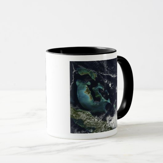 Satelliet-uitzicht van de Bahama-eilanden Mok (Voorkant rechts)