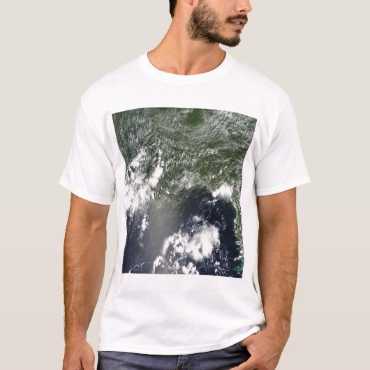 Satelliet-uitzicht van de Golf van Mexico T-shirt (Voorkant)