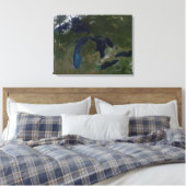 Satelliet-uitzicht van de Grote Meren Canvas Afdruk (Insitu (Slaapkamer))