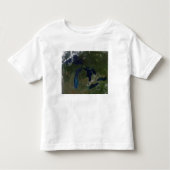 Satelliet-uitzicht van de Grote Meren Kinder Shirts (Voorkant)