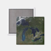 Satelliet-uitzicht van de Grote Meren Magneet (Voorkant / Achterkant)