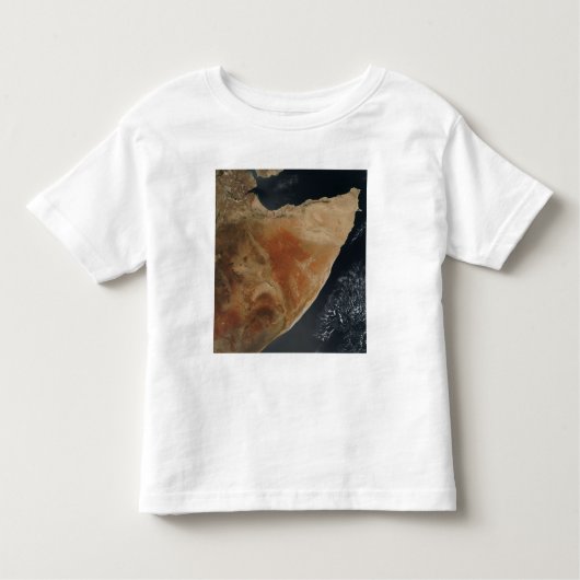 Satelliet-uitzicht van de Hoorn van Afrika Kinder Shirts (Voorkant)
