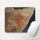 Satelliet-uitzicht van de Hoorn van Afrika Muismat (Met muis)