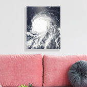 Satelliet-uitzicht van de orkaan Celia Canvas Afdruk (Insitu (Woonkamer))
