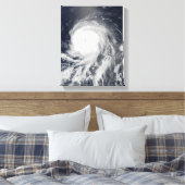 Satelliet-uitzicht van de orkaan Celia Canvas Afdruk (Insitu (Slaapkamer))