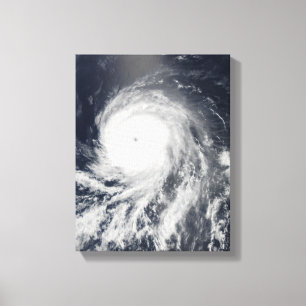 Satelliet-uitzicht van de orkaan Celia Canvas Afdruk
