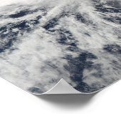 Satelliet-uitzicht van de orkaan Celia Poster (Hoek)